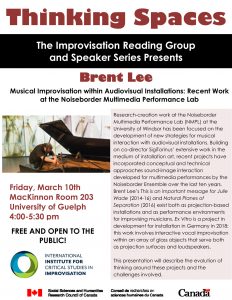 Thinking Spaces Reading Group Pster Brent Lee