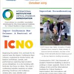 ImprovNotes oct 2019 screen catpure of the newsletter