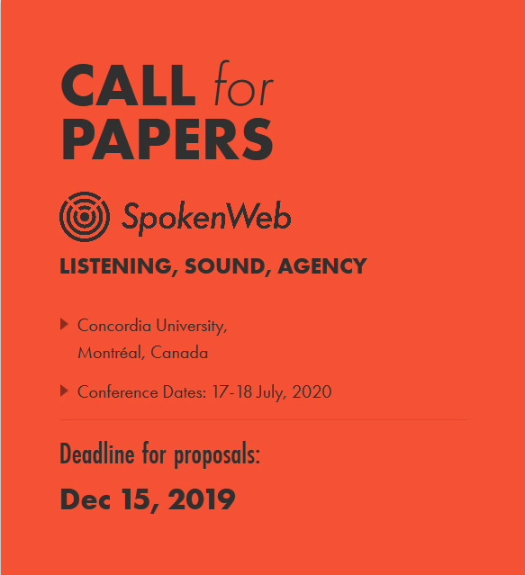 sppokem web call for papers graphic for the symposium Listening sounda agency