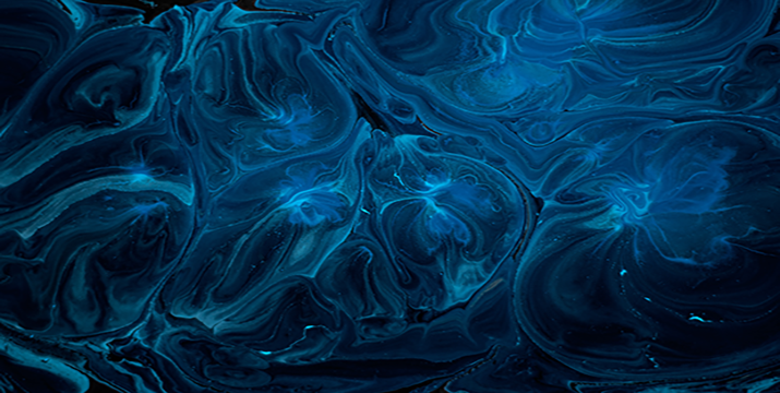 Abstract blue swirls
