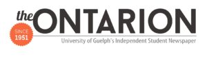 Logo for the Ontarion. Black text reads The Ontarion, University of Guelph's Independent Student Newspaper. In the lower left corner is an orange sunburst seal with white text reading Since 1951.