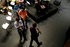 Guelph Youth Jazz Ensemble with the Gryphon Singers and Philip Mayer at the 2020 ArtsEverywhere Festival.