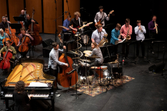 The Guelph Youth Jazz Ensemble with Brent Rowan, Philip Mayer, Ben Finley, and the Guelph Symphony Orchestra performing with Marianne Trudel at the 2020 ArtsEverywhere Festival